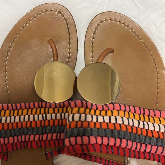 Colorful Tory Burch slip on flat sandals - Picture 3 of 6